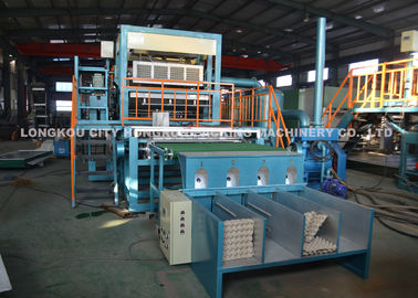 Energy Saving Egg Tray Production Line , Small Capacity Rotary Type Egg Box Making Machine